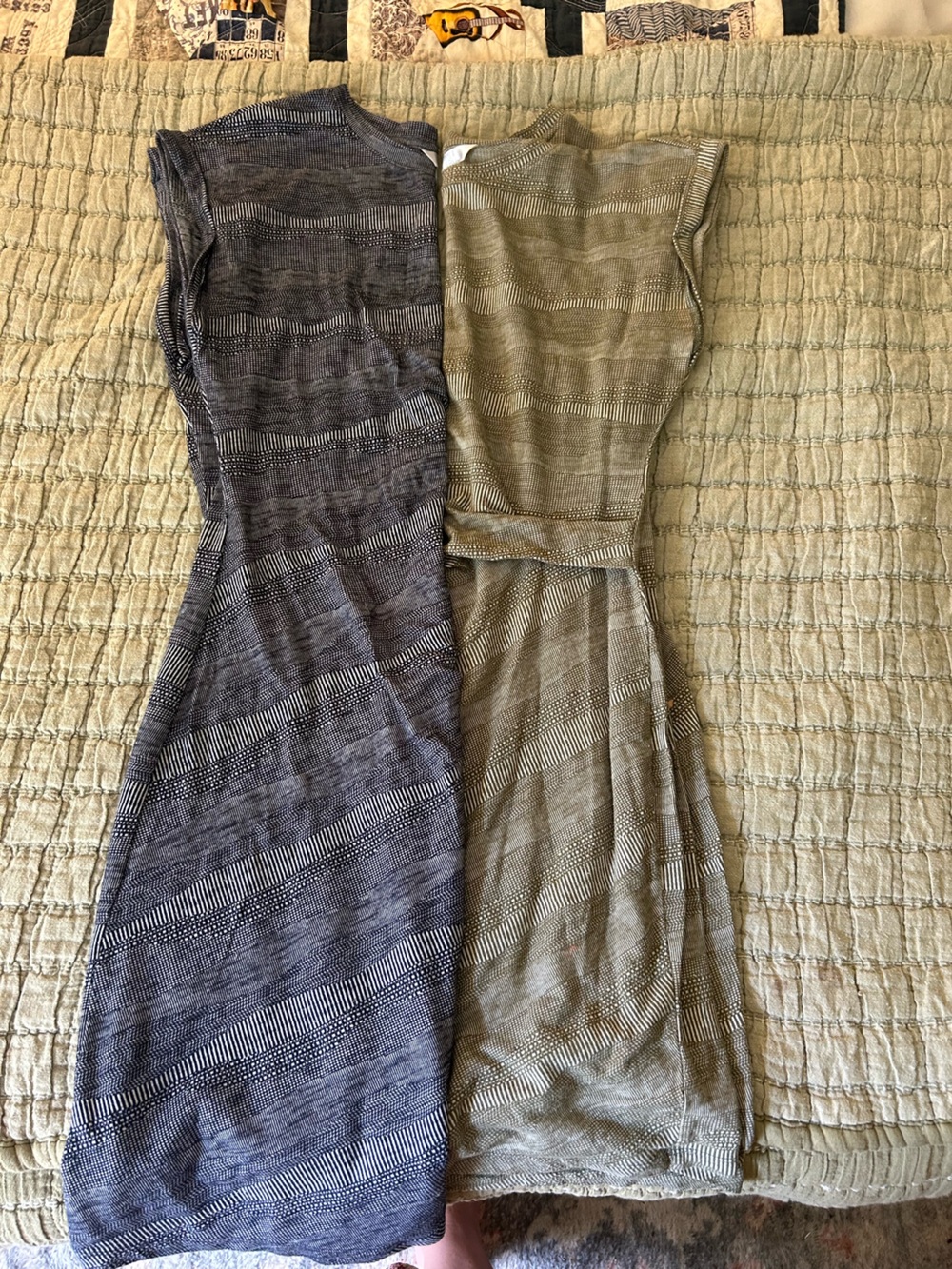 Dress Bundle-Olive and Navy Time and Tru Knit